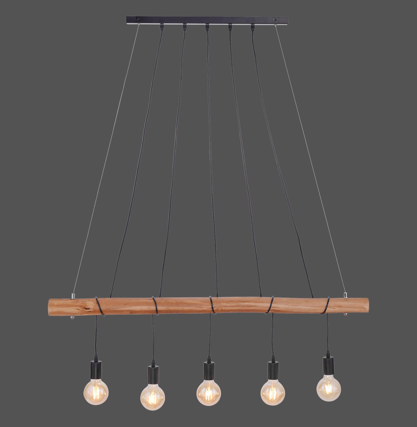 Damian - Pendant Light - Black - By Just Light - (15515-18)