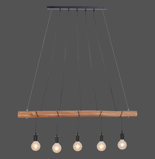 Damian - Pendant Light - Black - By Just Light - (15515-18)