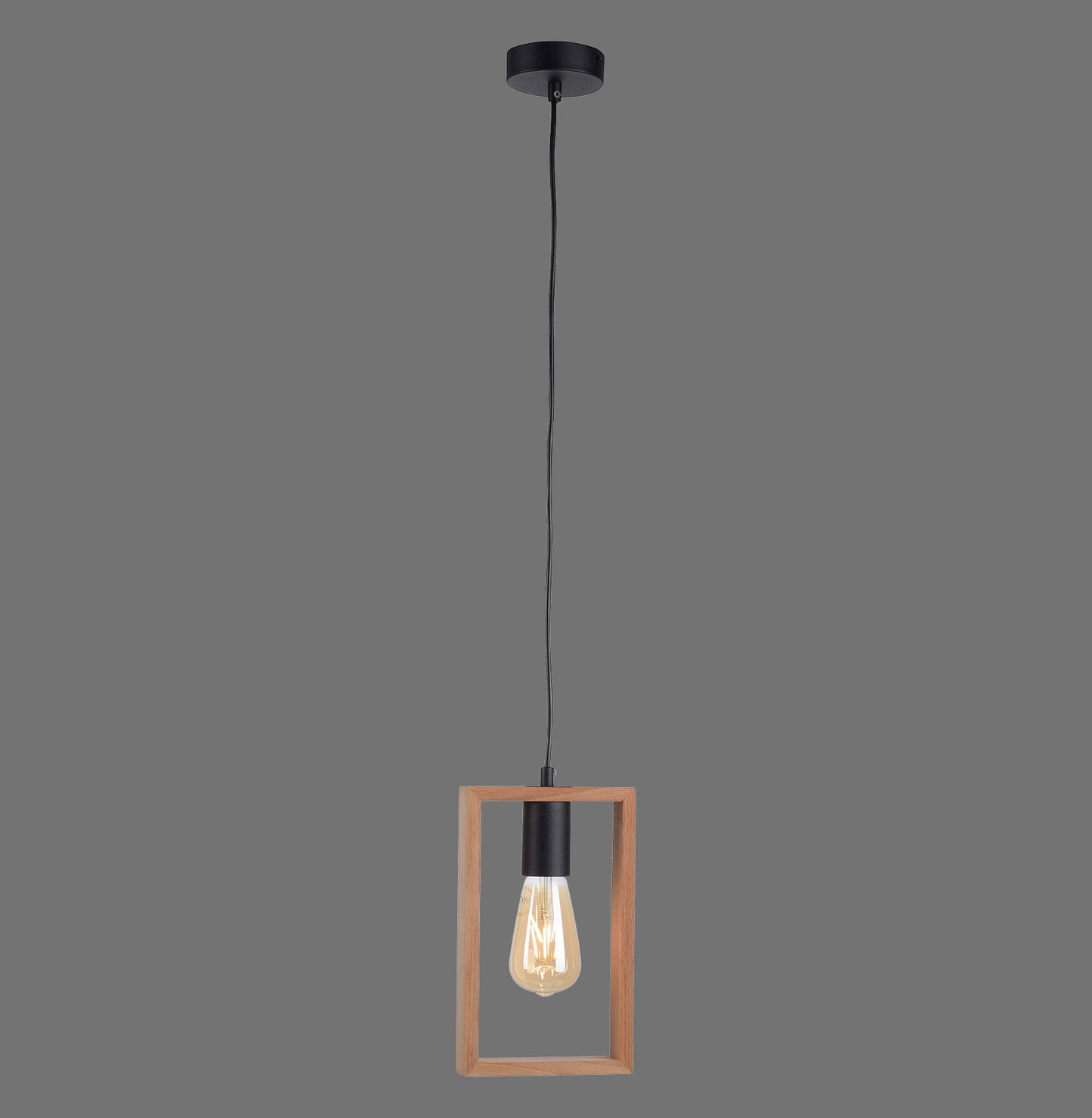 Franky - Pendant Light - Black - By Just Light - (15651-18)