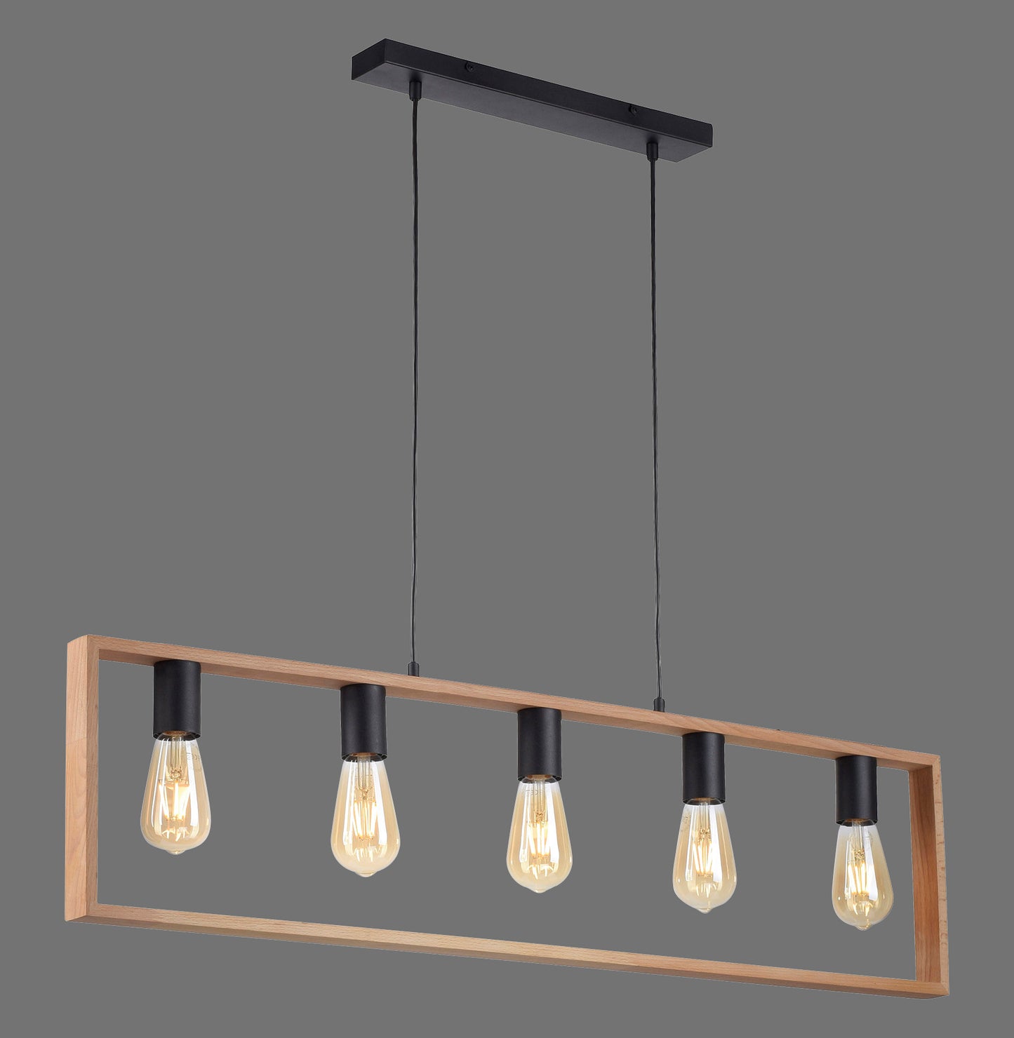 Franky - Pendant Light - Black - By Just Light - (15653-18)