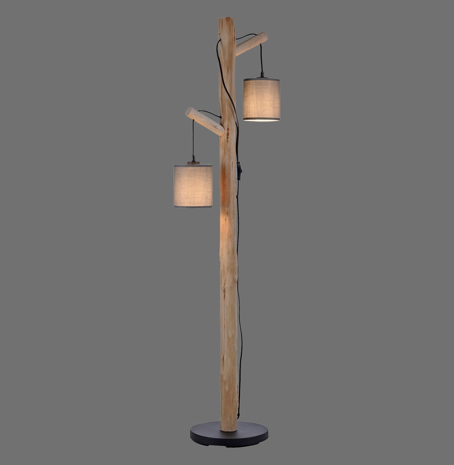 Green Tribu - Floor Lamp - Taupe - By Just Light - (15785-29)