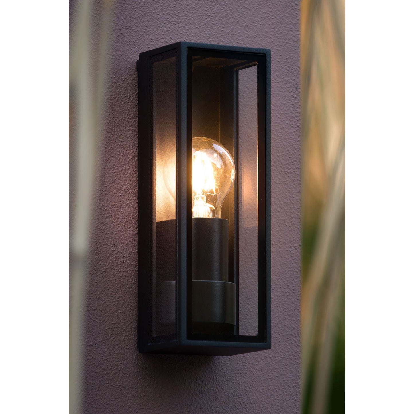 Lucide DUKAN - Wall light Indoor/Outdoor - 1xE27 - IP65 - Black