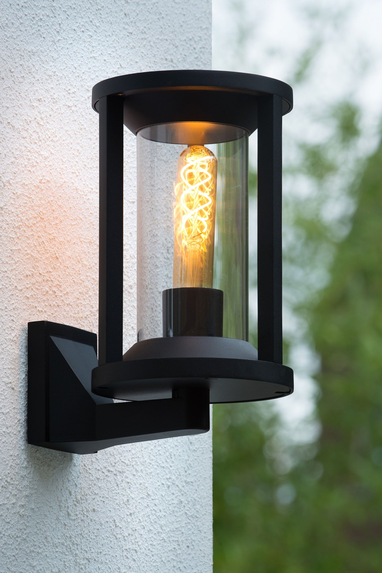 Lucide CADIX - Wall light Indoor/Outdoor - 1xE27 - IP65 - Black