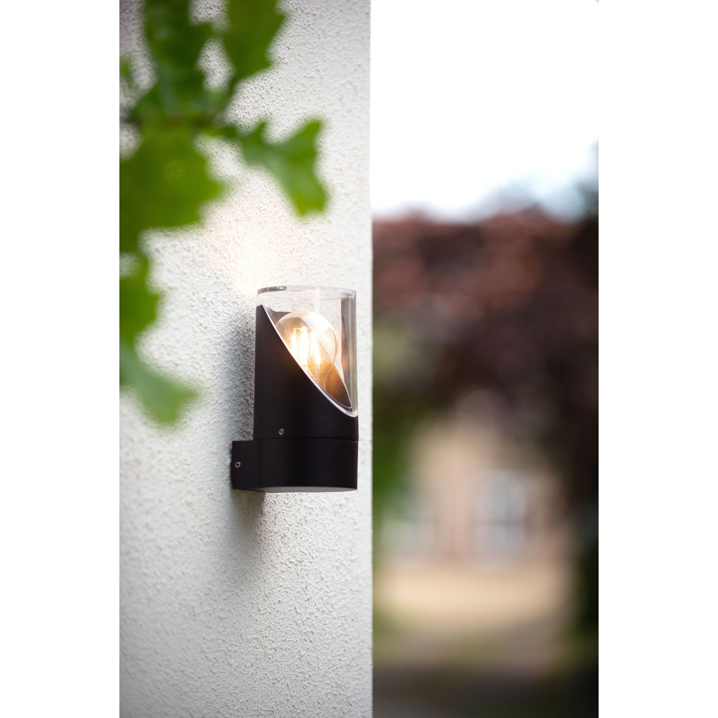 Lucide NORMAN - Wall light Indoor/Outdoor - Ø 9 cm - 1xE27 - IP65 - Black