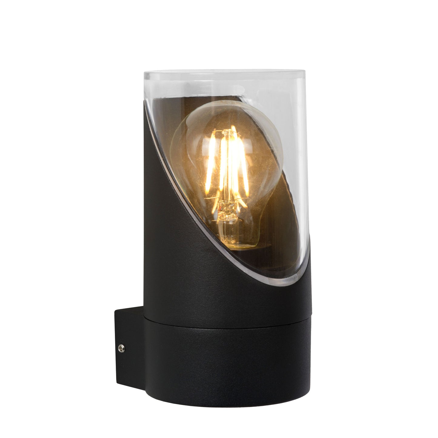 Lucide NORMAN - Wall light Indoor/Outdoor - Ø 9 cm - 1xE27 - IP65 - Black