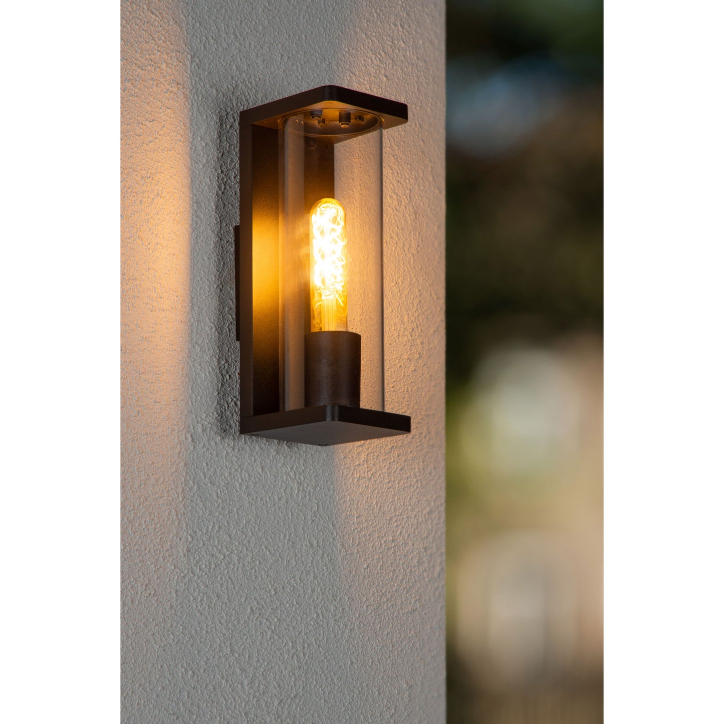 Lucide SLIGO - Wall light Indoor/Outdoor - 1x E27 - IP54 - Black