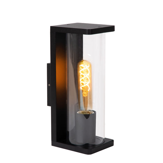 Lucide SLIGO - Wall light Indoor/Outdoor - 1x E27 - IP54 - Black