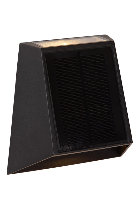 Lucide LUTON - Wall light Indoor/Outdoor - LED Dim. - 1x1W 2850K/3150K - IP54 - Day/Night Sensor - Black