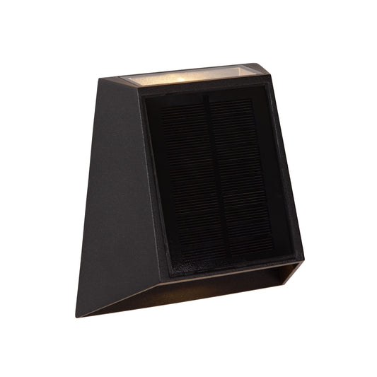 Lucide LUTON - Wall light Indoor/Outdoor - LED Dim. - 1x1W 2850K/3150K - IP54 - Day/Night Sensor - Black