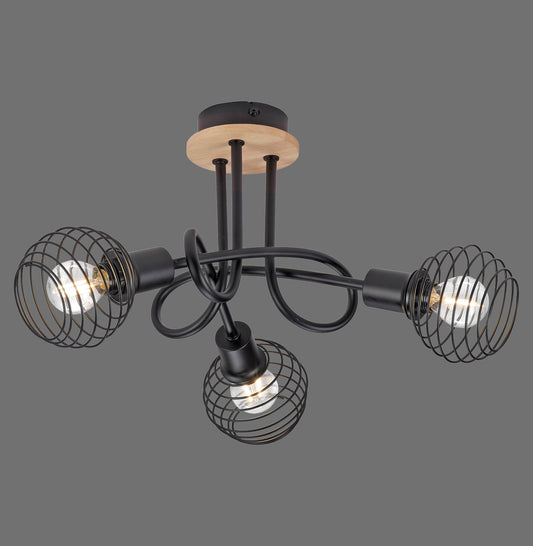 Eugen - Ceiling Light - Natural Wood - By Just Light - (15923-79)