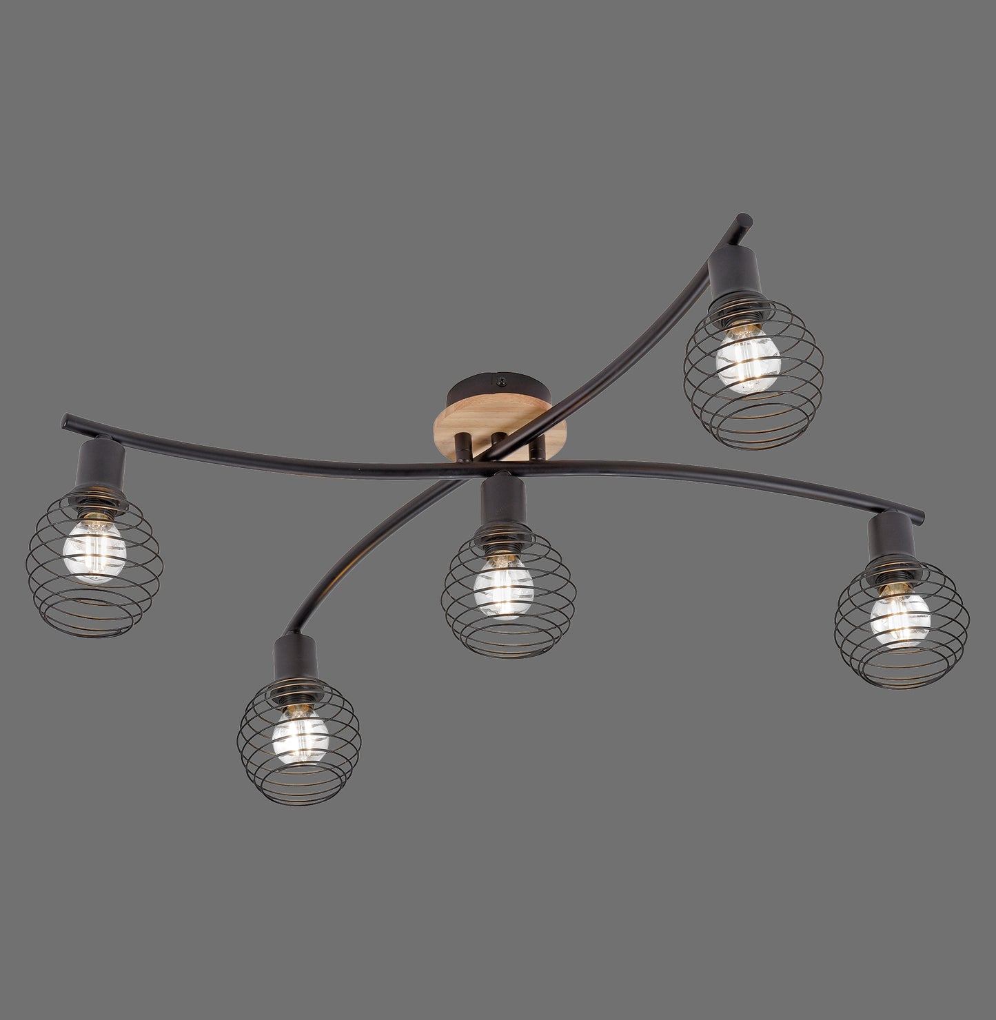 Eugen - Ceiling Light - Natural Wood - By Just Light - (15925-79)