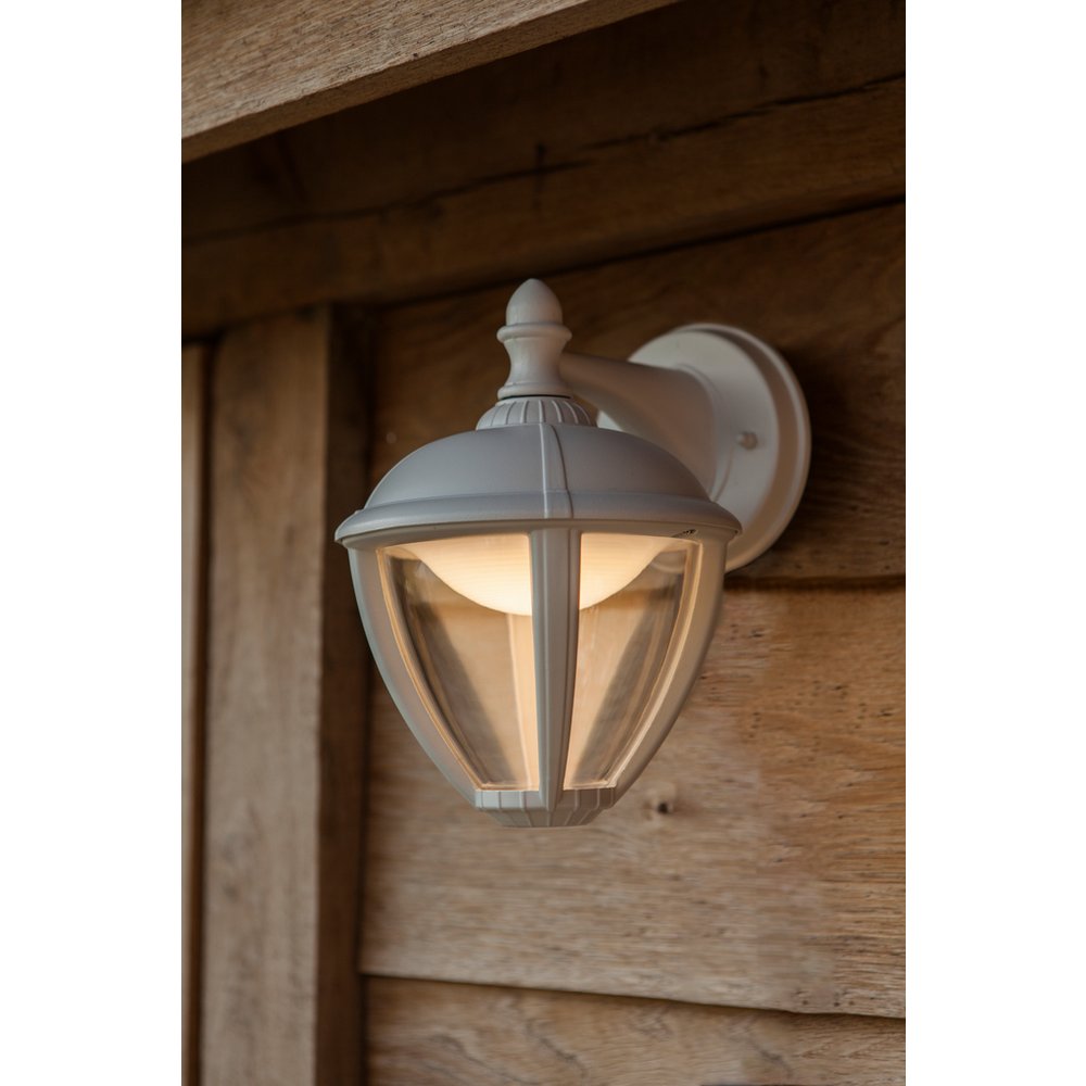 Lutec Unite Tradition Outdoor LED Wall Light Lantern White - SPECIAL OFFER