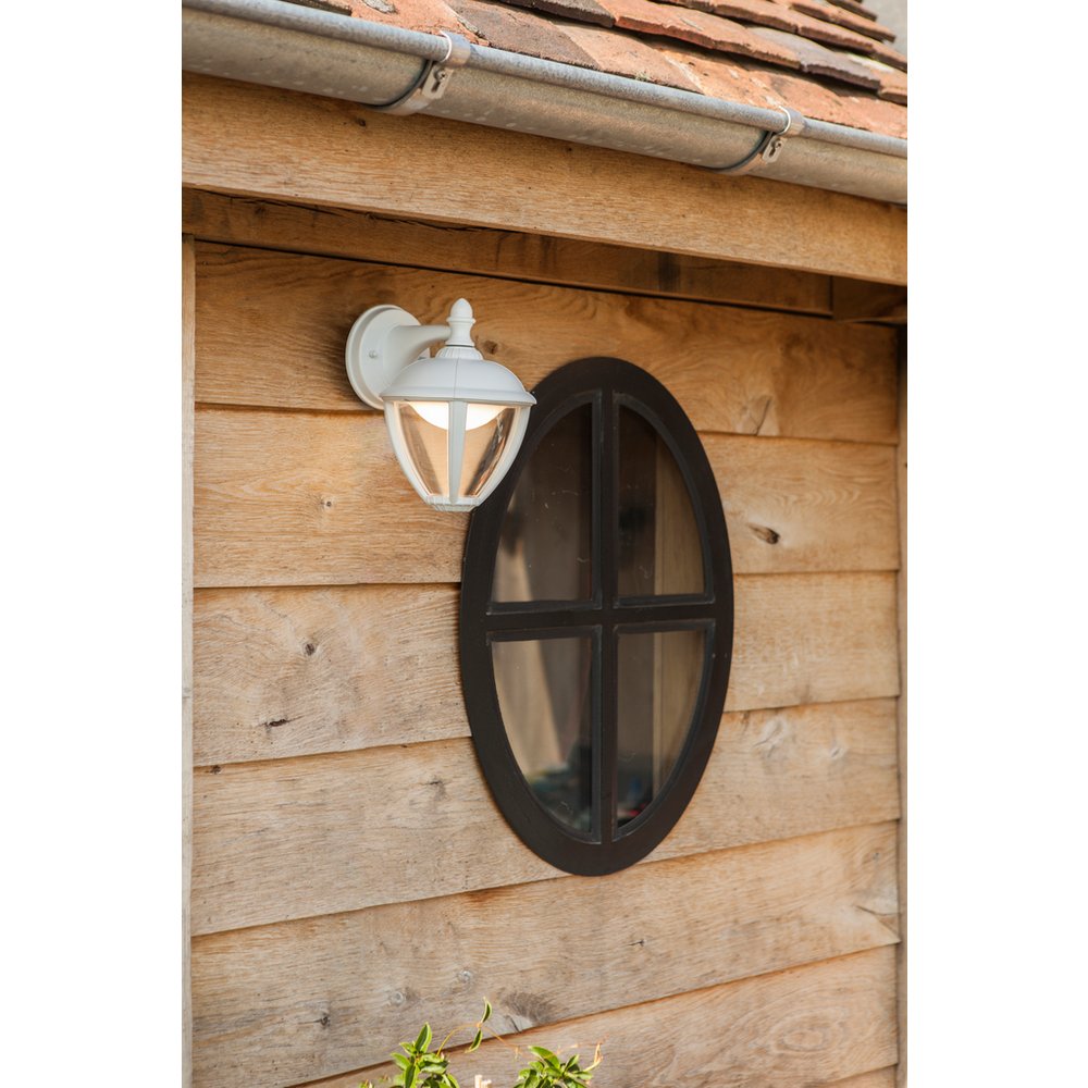 Lutec Unite Tradition Outdoor LED Wall Light Lantern White - SPECIAL OFFER