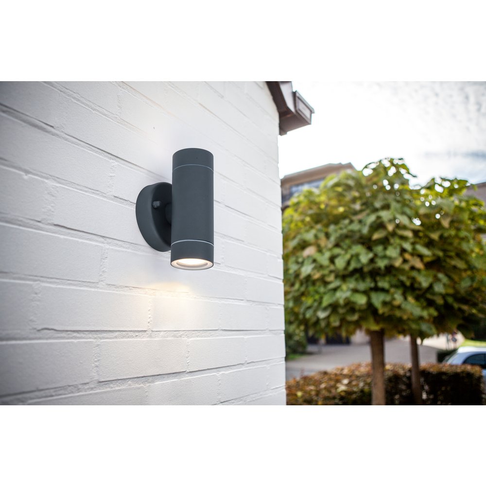 Lutec Rado Architectural Up & Down Wall Light Graphite - SPECIAL OFFER