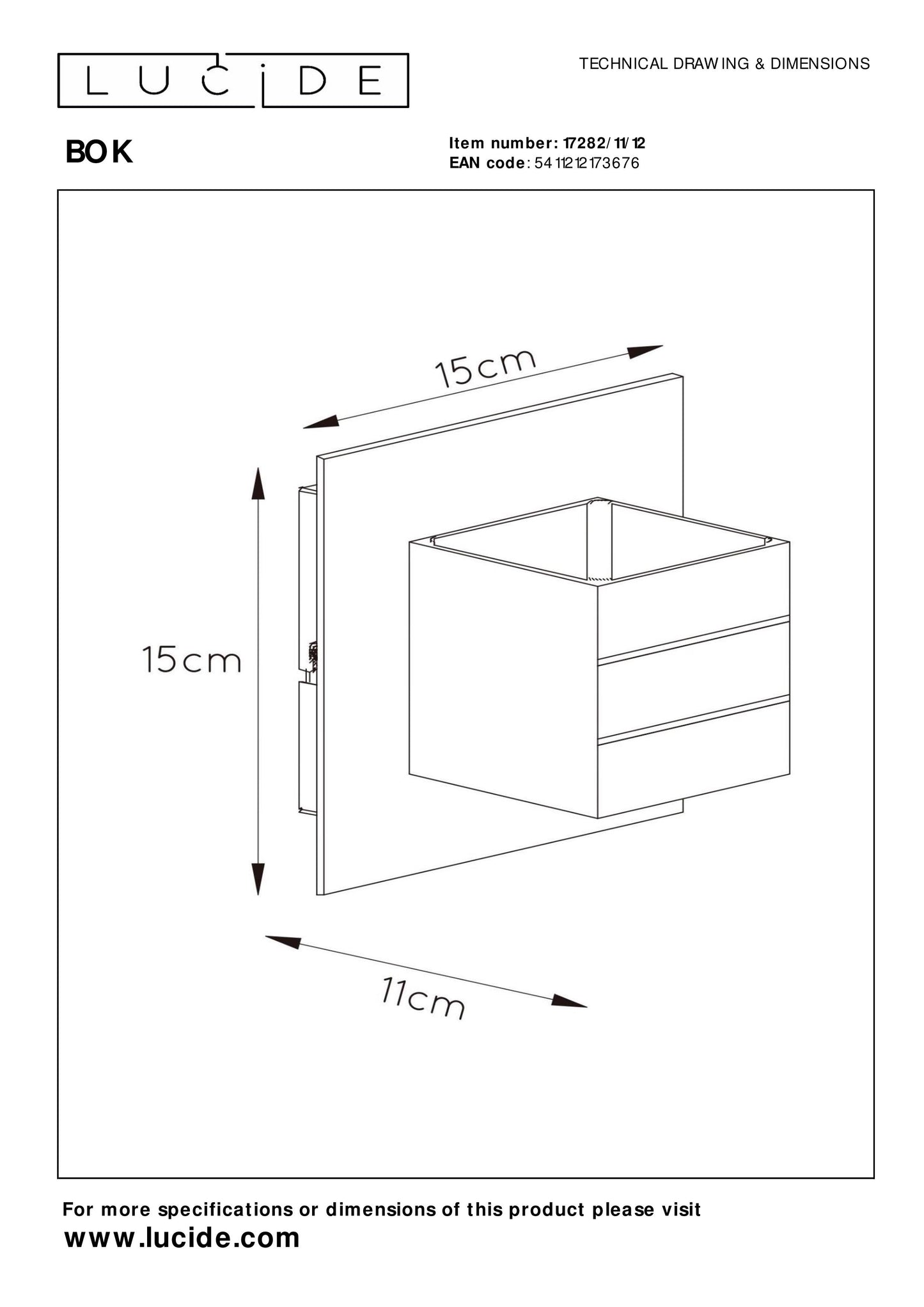 Lucide BOK - Wall light - 1xG9 - Satin Chrome