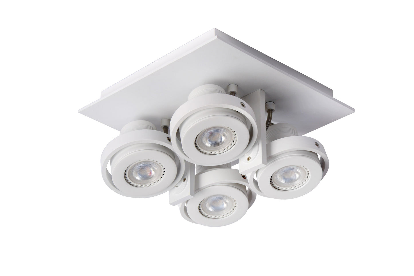 Lucide LANDA - Ceiling spotlight - LED Dim to warm - GU10 - 4x5W 2200K/3000K - White