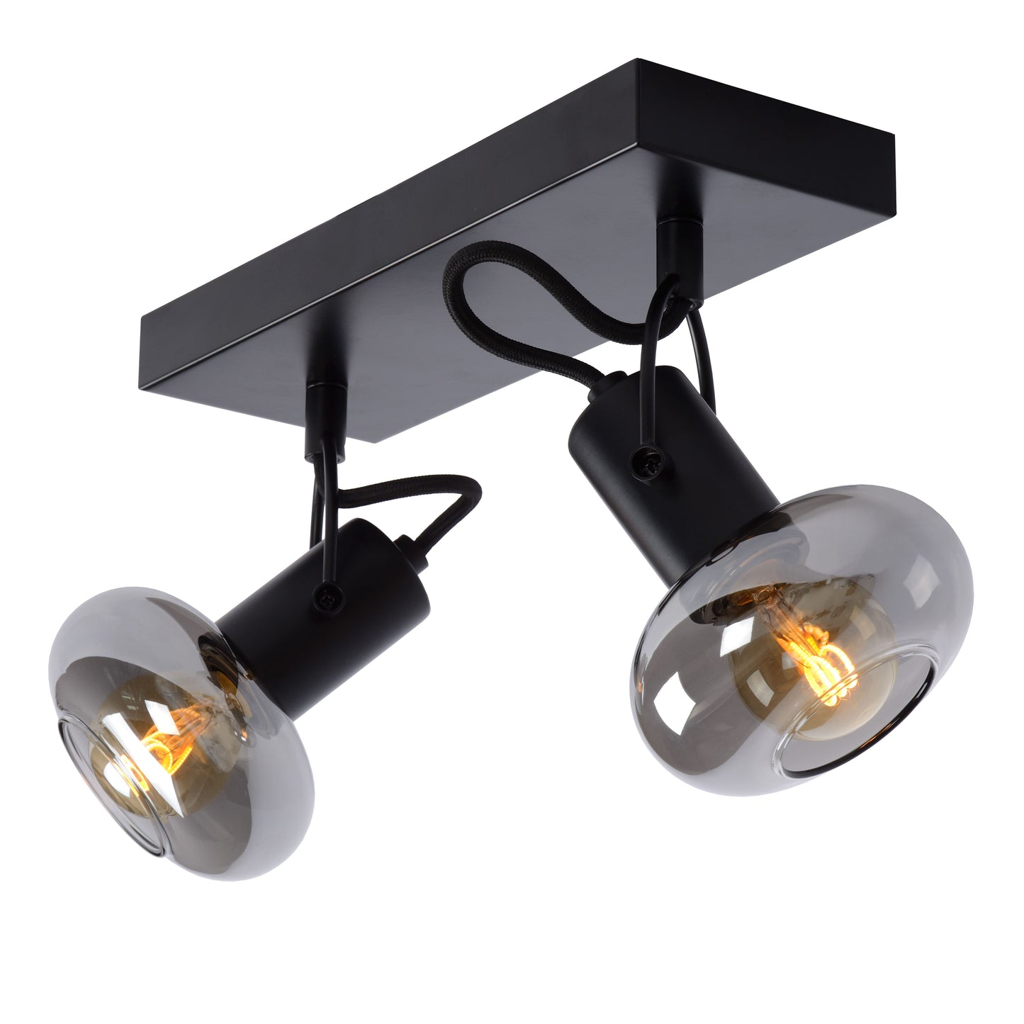 Lucide MADEE - Ceiling spotlight - 2xE14 - Black