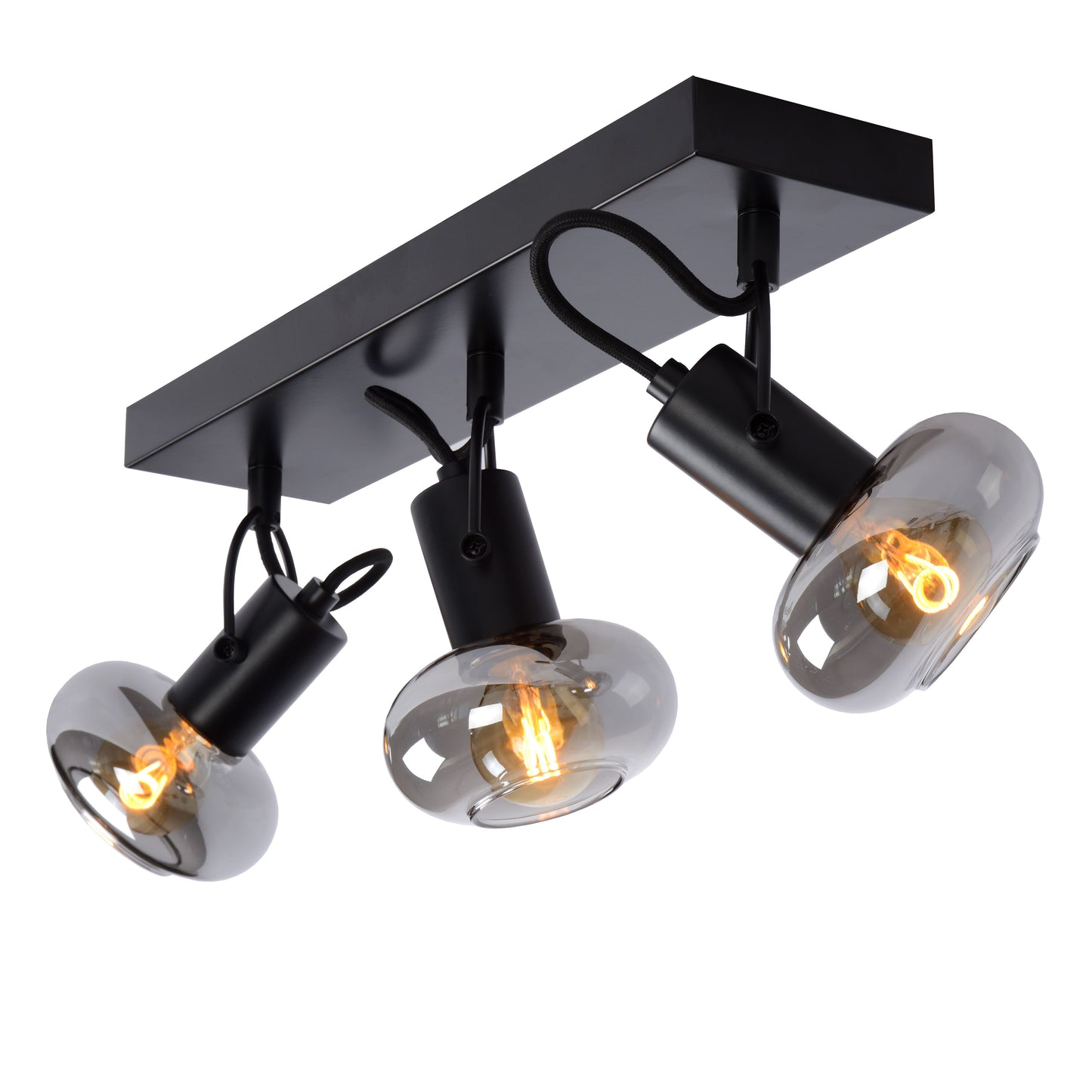 Lucide MADEE - Ceiling spotlight - 3xE14 - Black