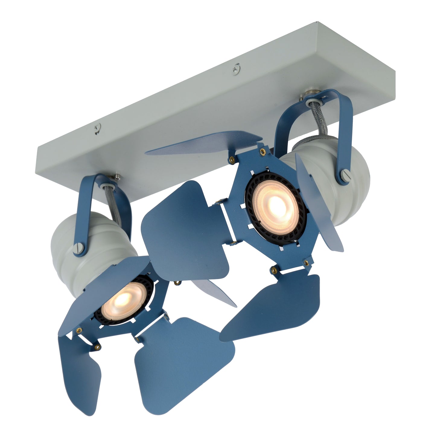 Lucide PICTO - Ceiling spotlight Children - 2xGU10 - Blue