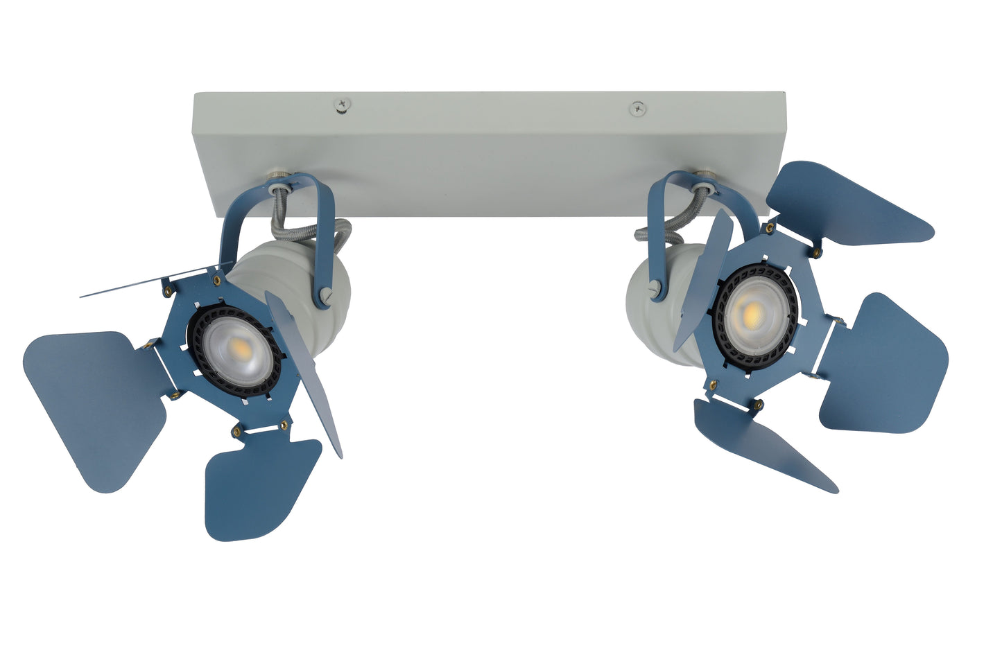 Lucide PICTO - Ceiling spotlight Children - 2xGU10 - Blue