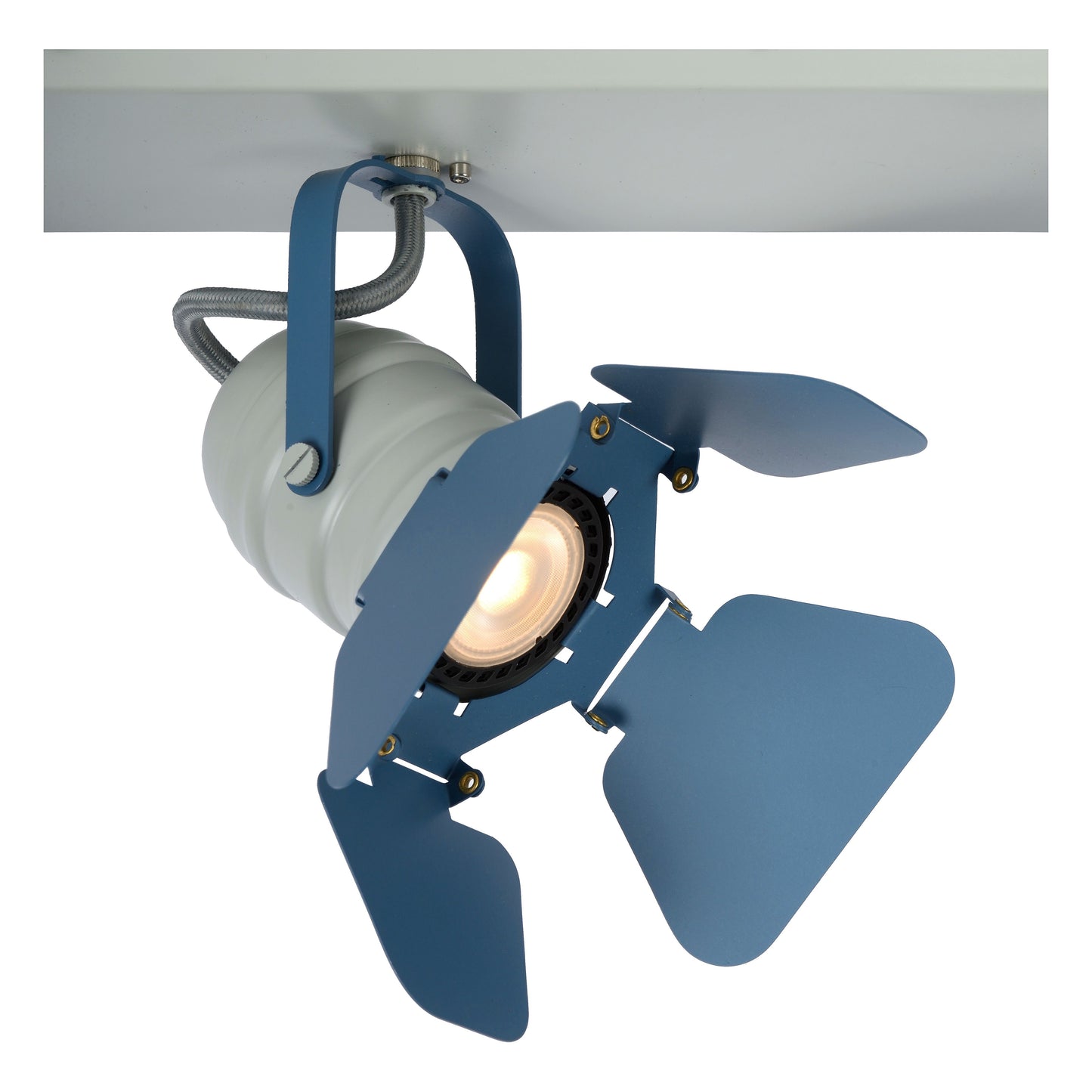 Lucide PICTO - Ceiling spotlight Children - 3xGU10 - Blue