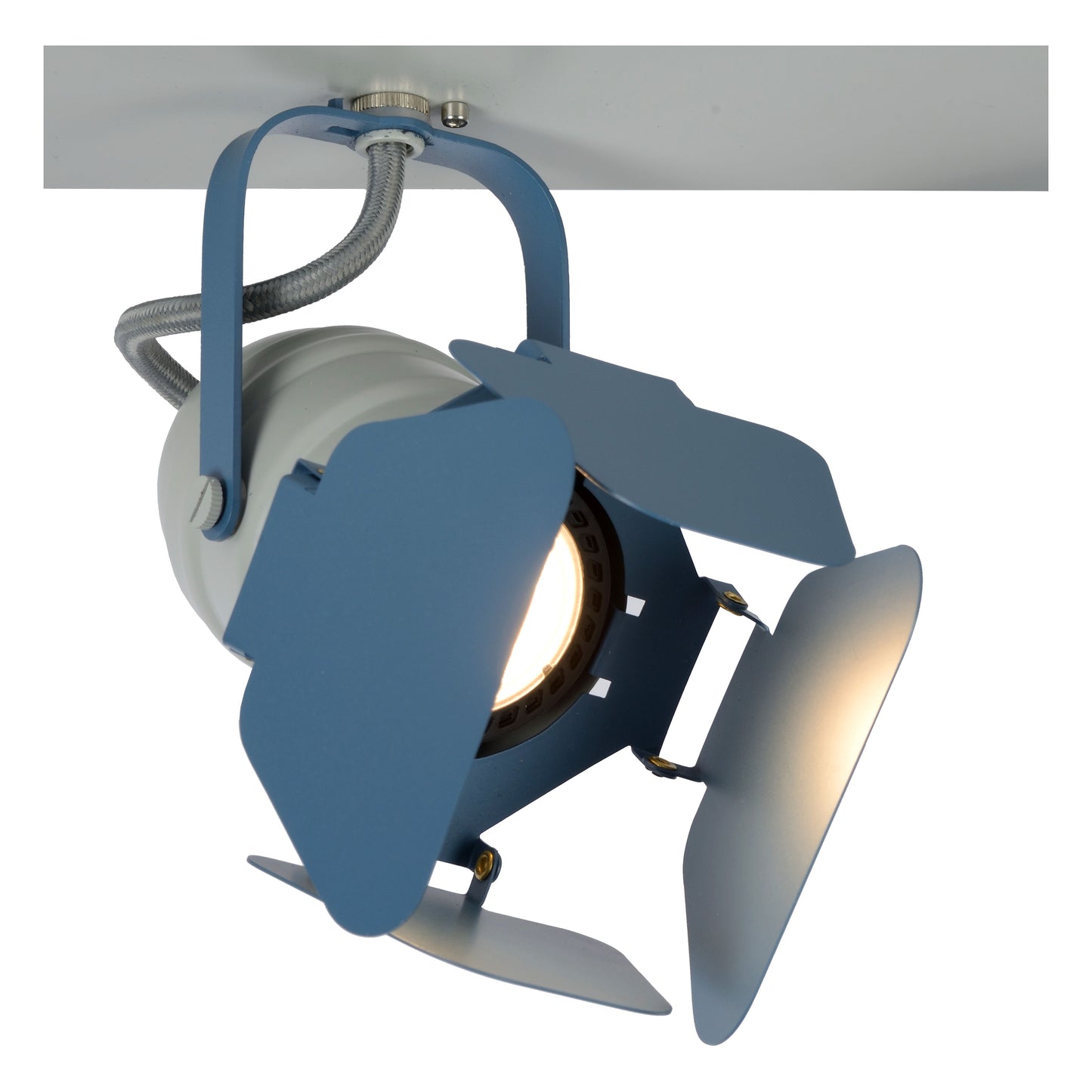 Lucide PICTO - Ceiling spotlight Children - 3xGU10 - Blue