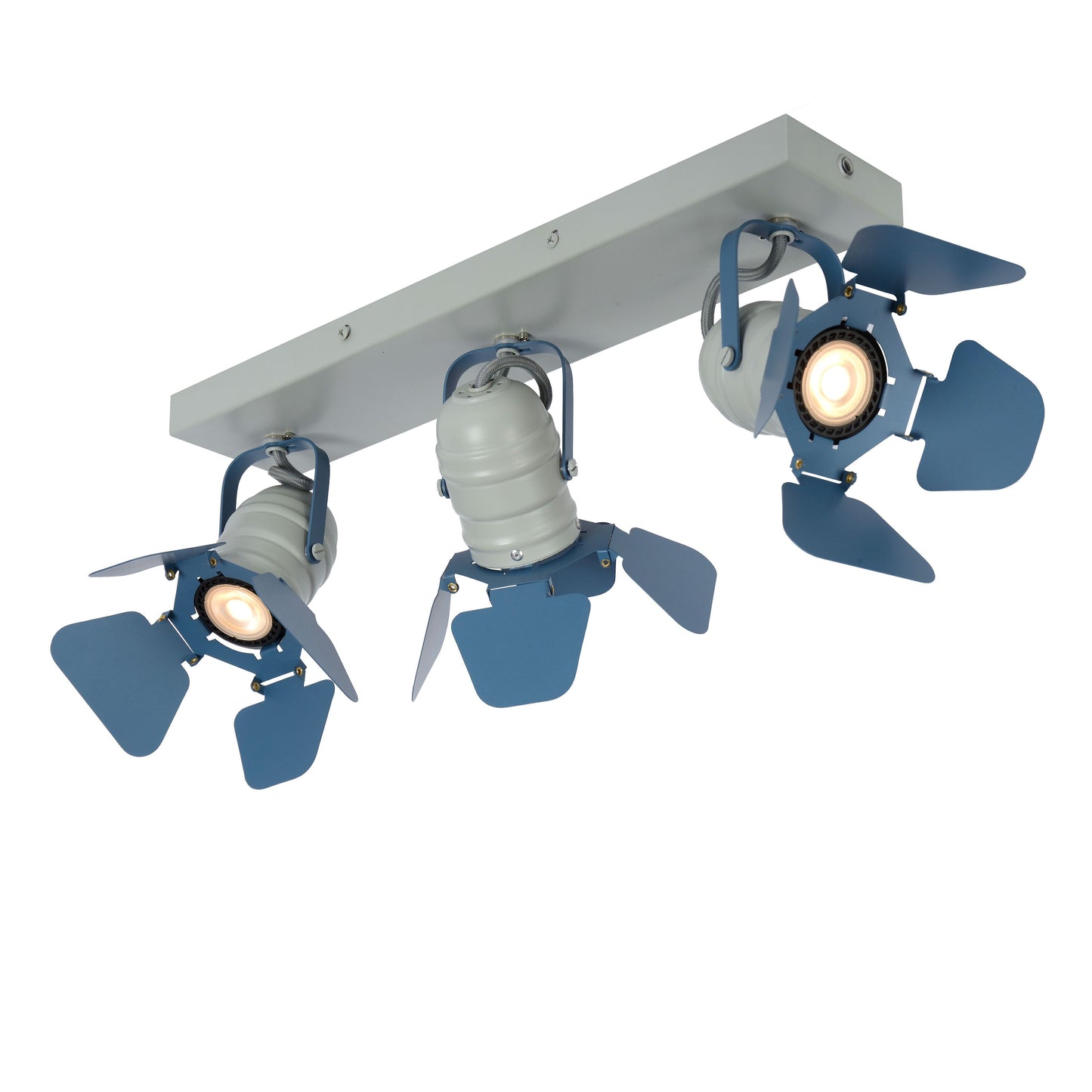 Lucide PICTO - Ceiling spotlight Children - 3xGU10 - Blue