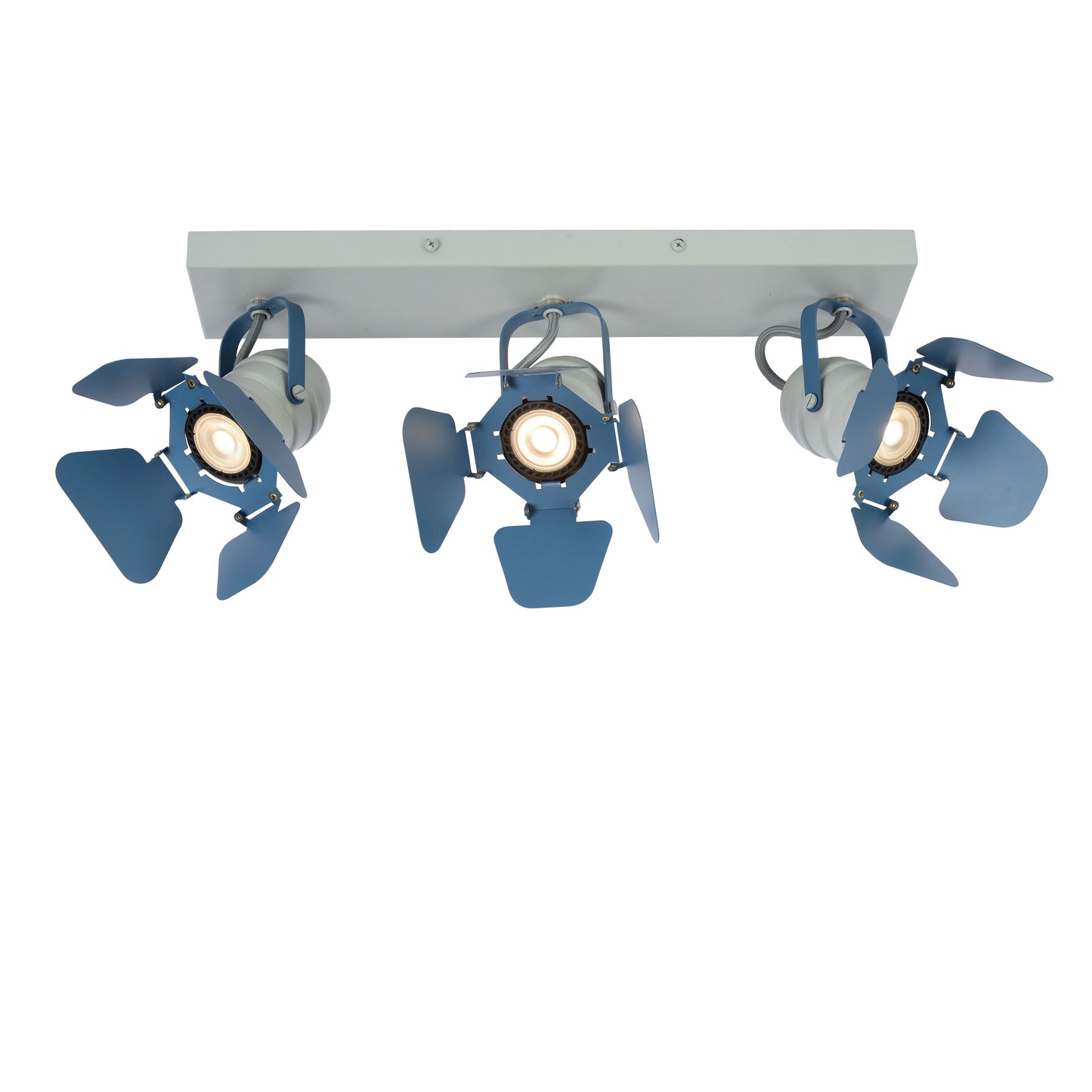 Lucide PICTO - Ceiling spotlight Children - 3xGU10 - Blue