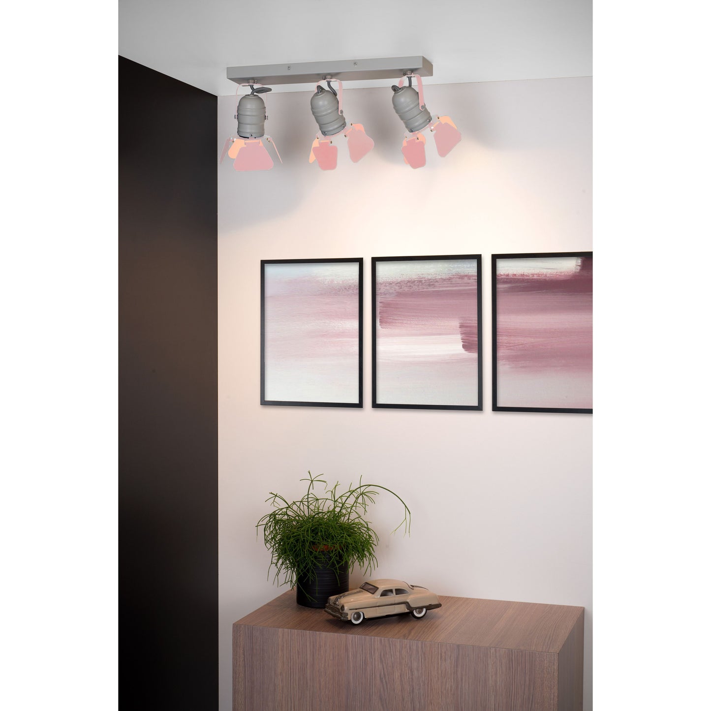 Lucide PICTO - Ceiling spotlight Children - 3xGU10 - Pink