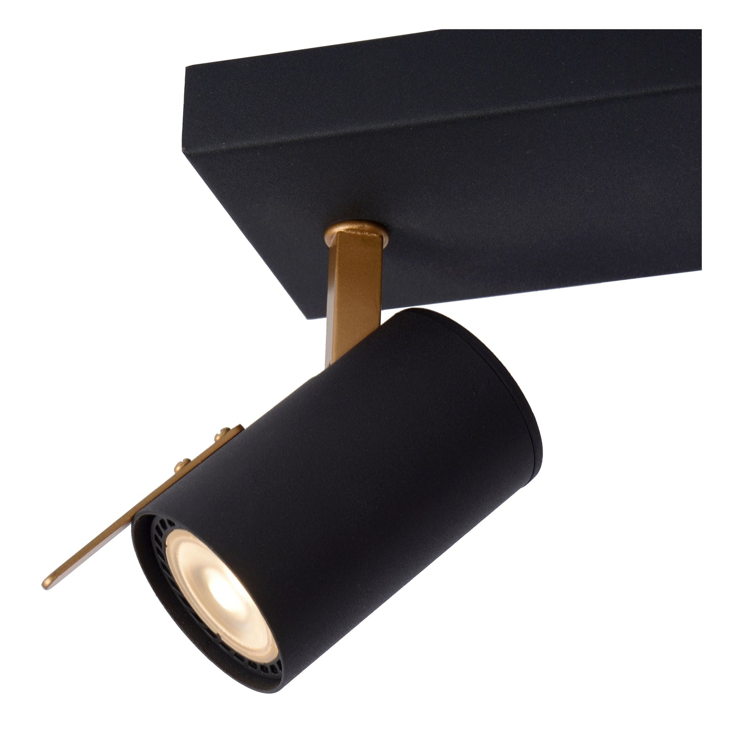 Lucide GRONY - Ceiling spotlight - LED Dim to warm - GU10 - 2x5W 2200K/3000K - Black