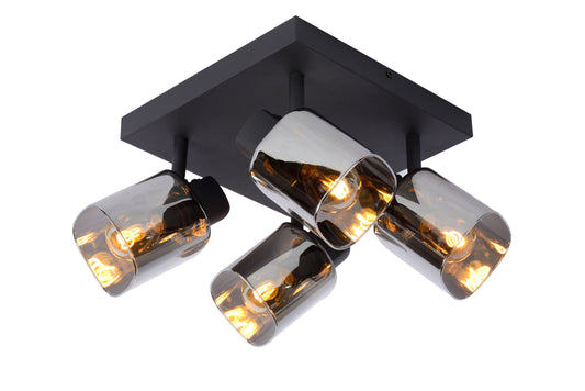 Lucide ALION - Ceiling spotlight - 4xE14 - Black