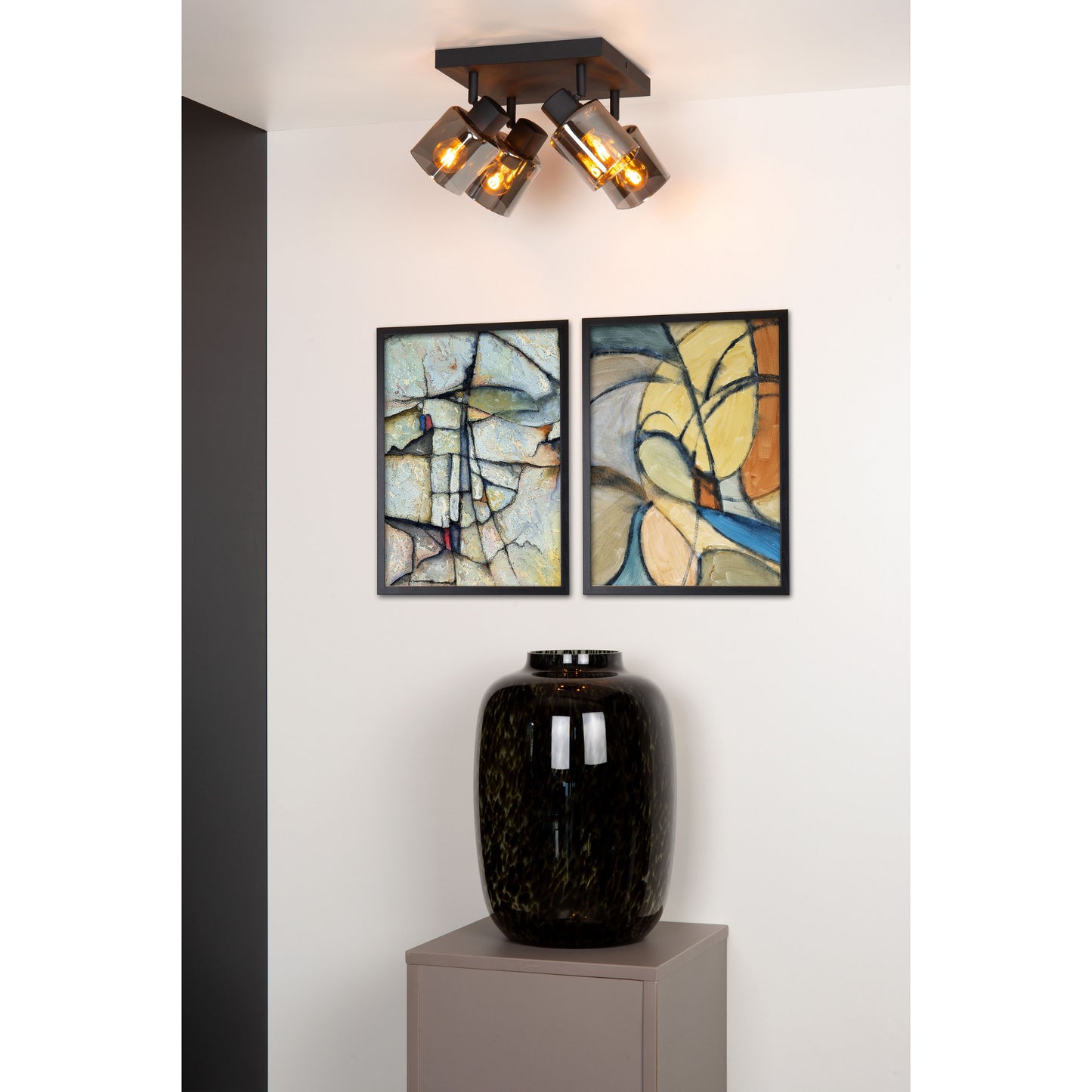 Lucide ALION - Ceiling spotlight - 4xE14 - Black