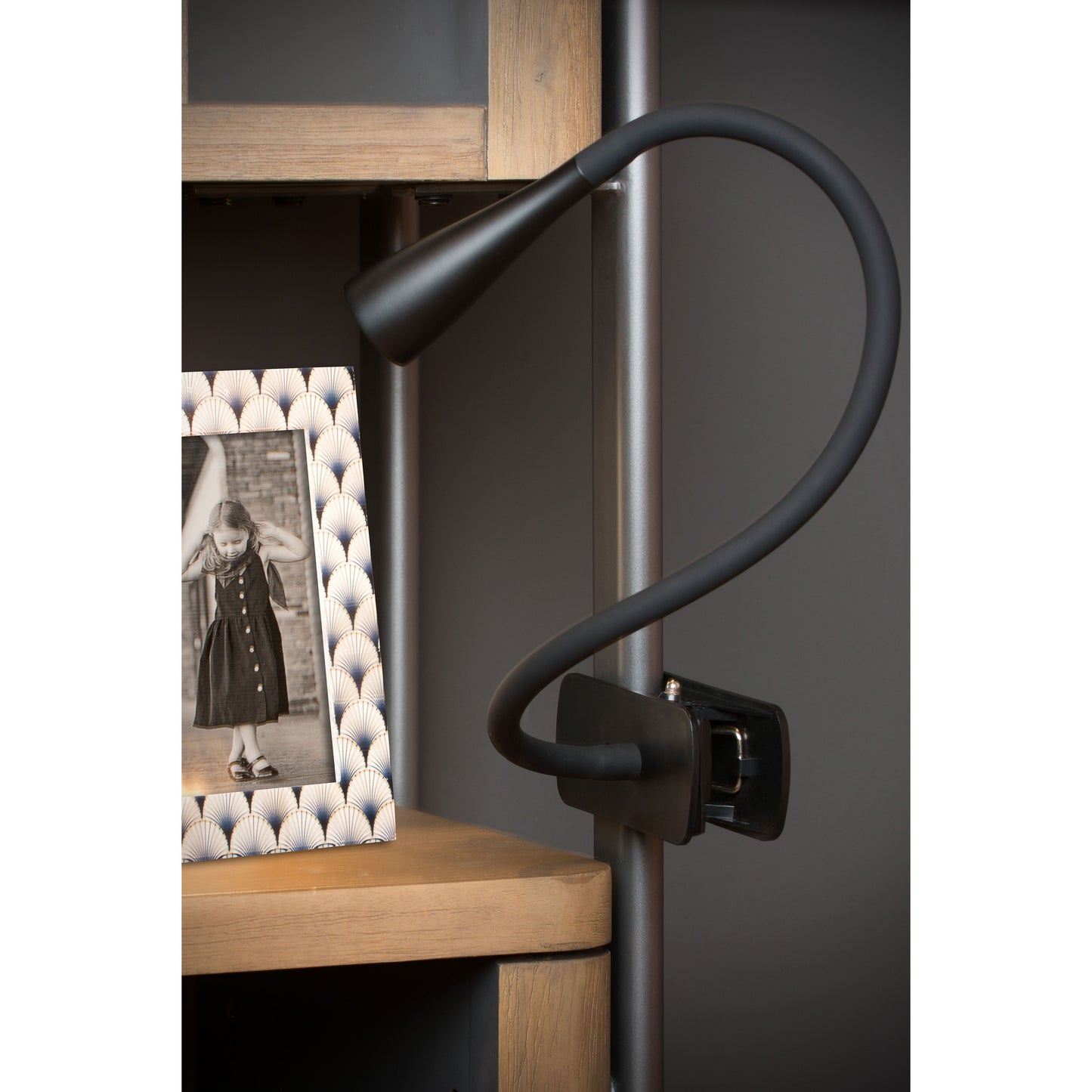 Lucide ZOZY - Clamp lamp - LED Dim. - 1x4W 3000K - 3 StepDim - Black