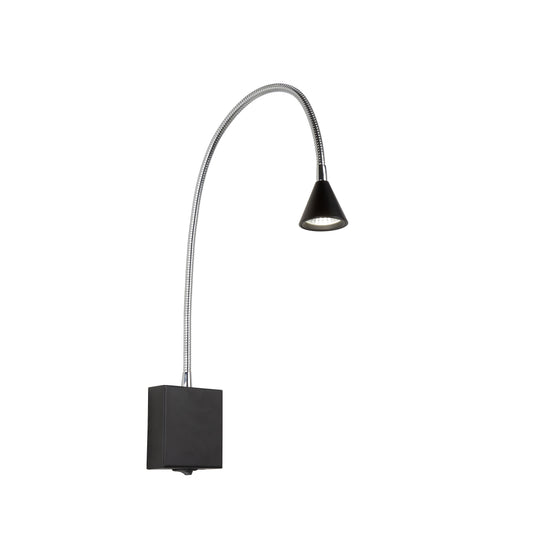 Lucide BUDDY - Bedside lamp / Wall light - LED - 1x4W 4000K - Black