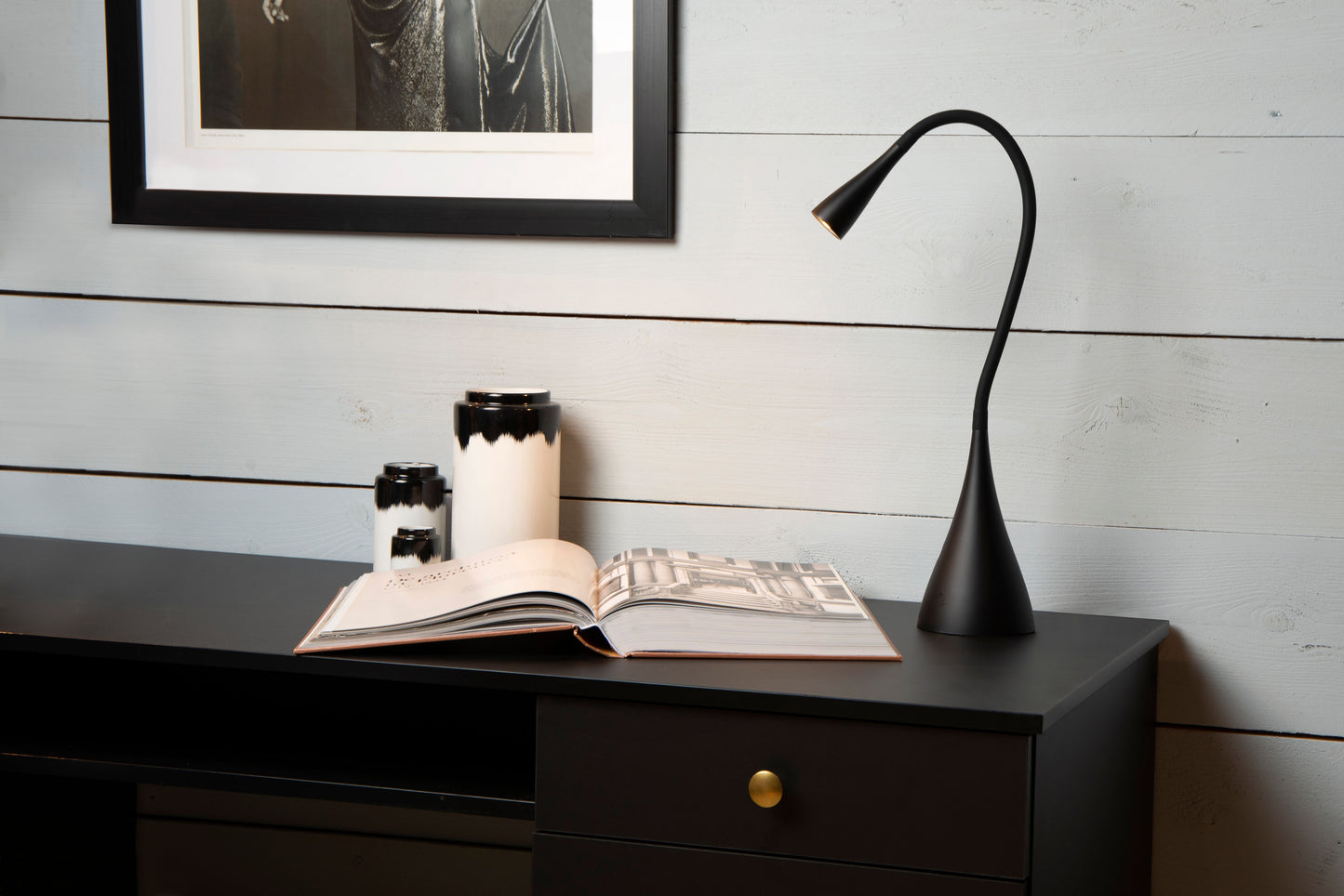 Lucide ZOZY - Desk lamp - LED Dim. - 1x4W 3000K - 3 StepDim - Black