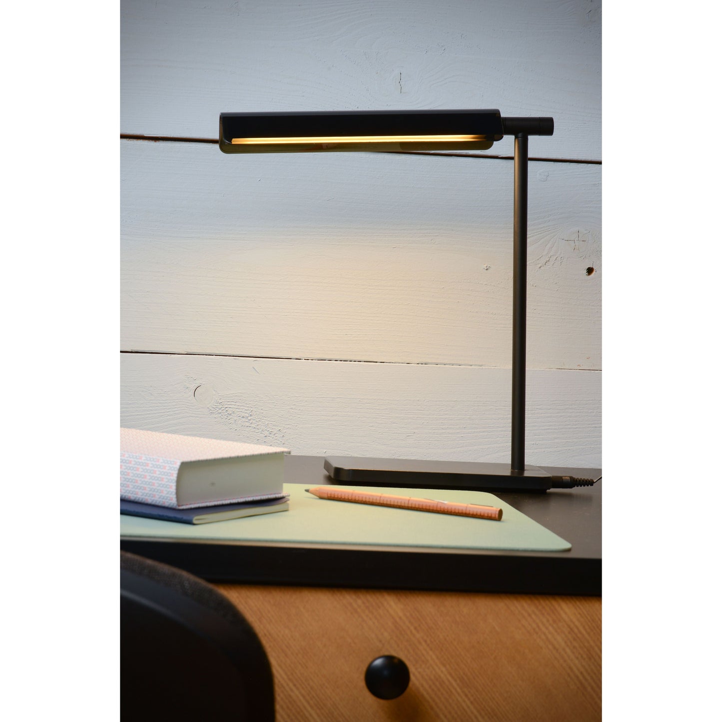 Lucide LEVI - Desk lamp - LED Dim. - 1x5,5W 3000K/6500K - 3 StepDim - Black