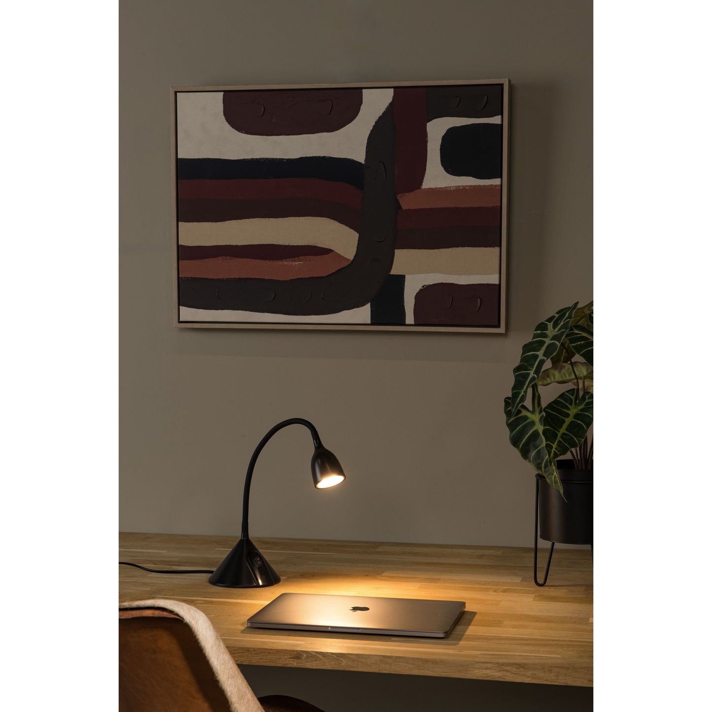 Lucide MILO - Desk lamp - Ø 12,8 cm - LED - 1x3,2W 3000K - Black