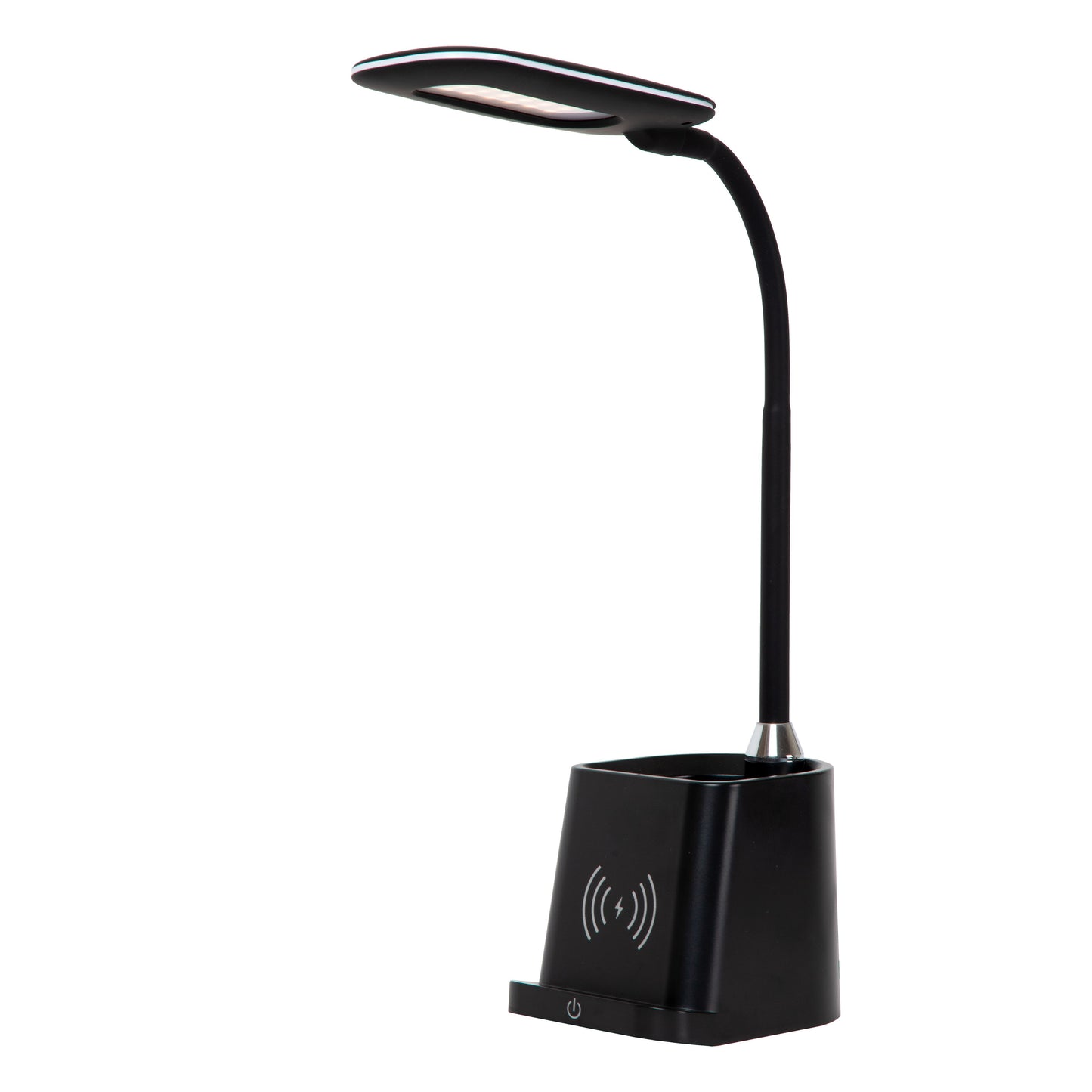 Lucide PENNY - Desk lamp - LED Dim. - 1x4,7W 3000K - With wireless charger - Black