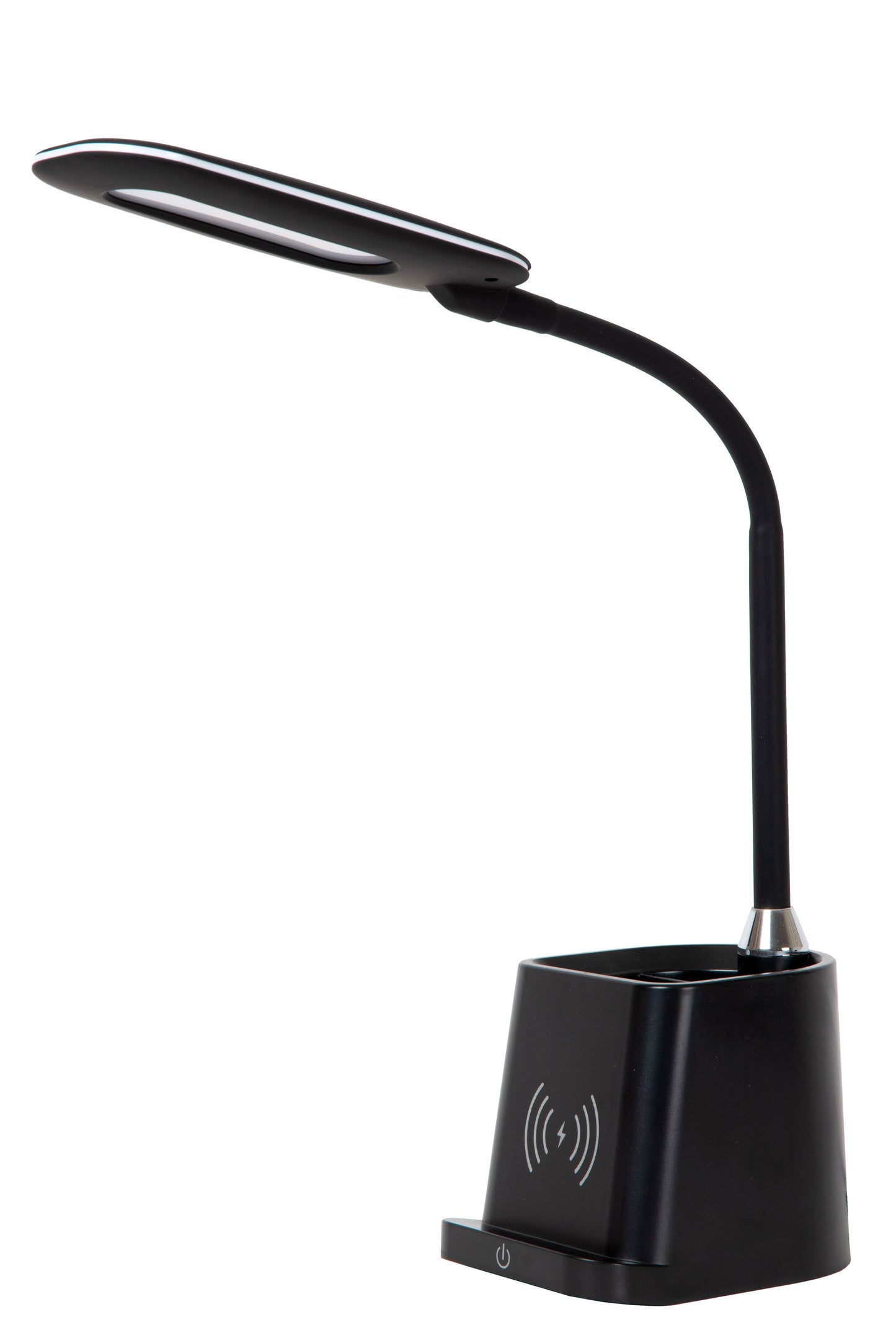 Lucide PENNY - Desk lamp - LED Dim. - 1x4,7W 3000K - With wireless charger - Black