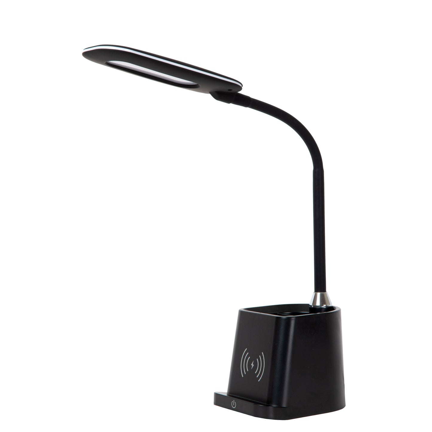 Lucide PENNY - Desk lamp - LED Dim. - 1x4,7W 3000K - With wireless charger - Black