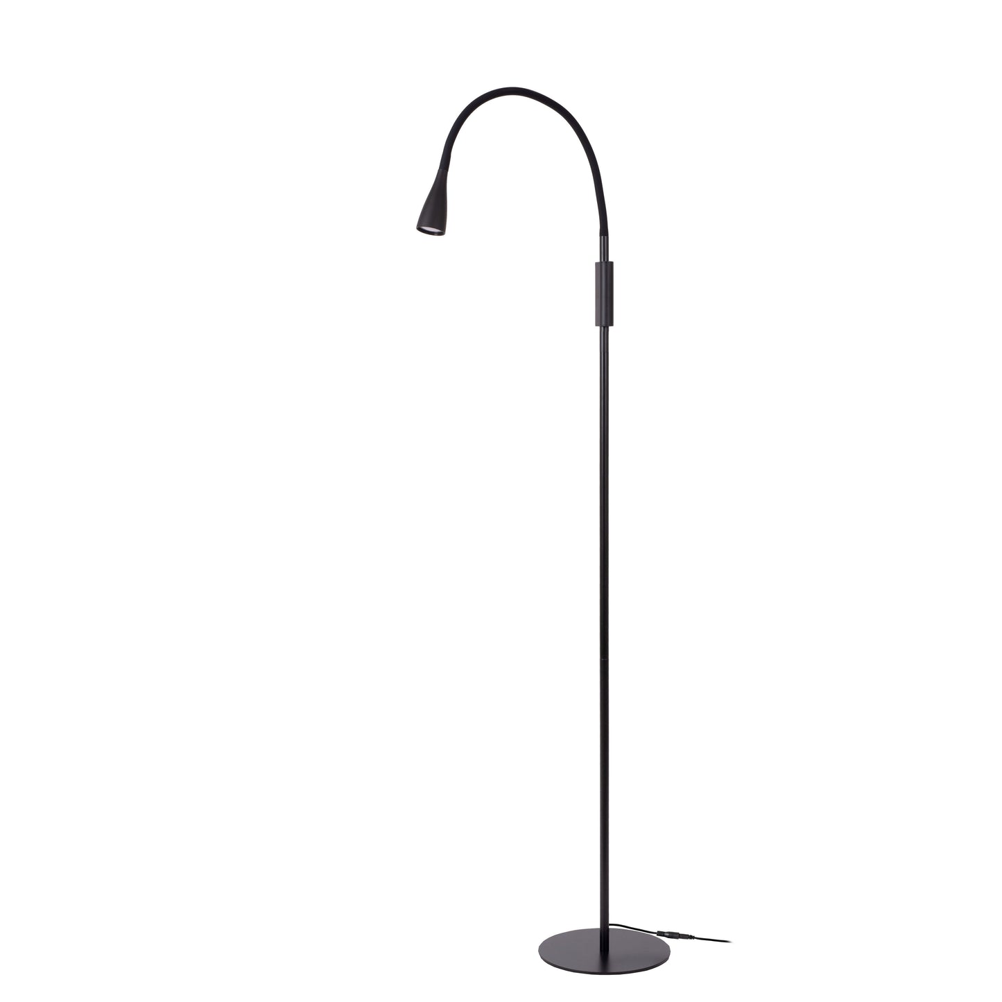 Lucide ZOZY - Floor reading lamp - LED Dim. - 1x4W 3000K - 3 StepDim - Black