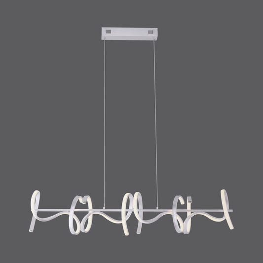 Curls - Pendant Light - Silver - By Just Light - (19033-21)