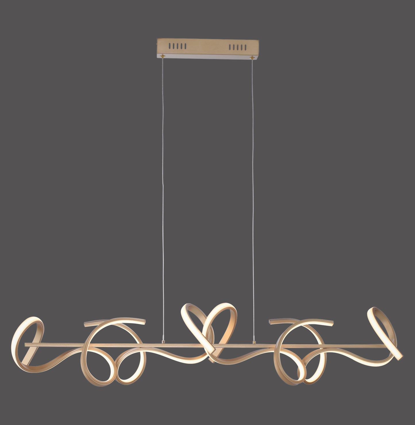 Curls - Pendant Light - Brass Matt - By Just Light - (19033-60)