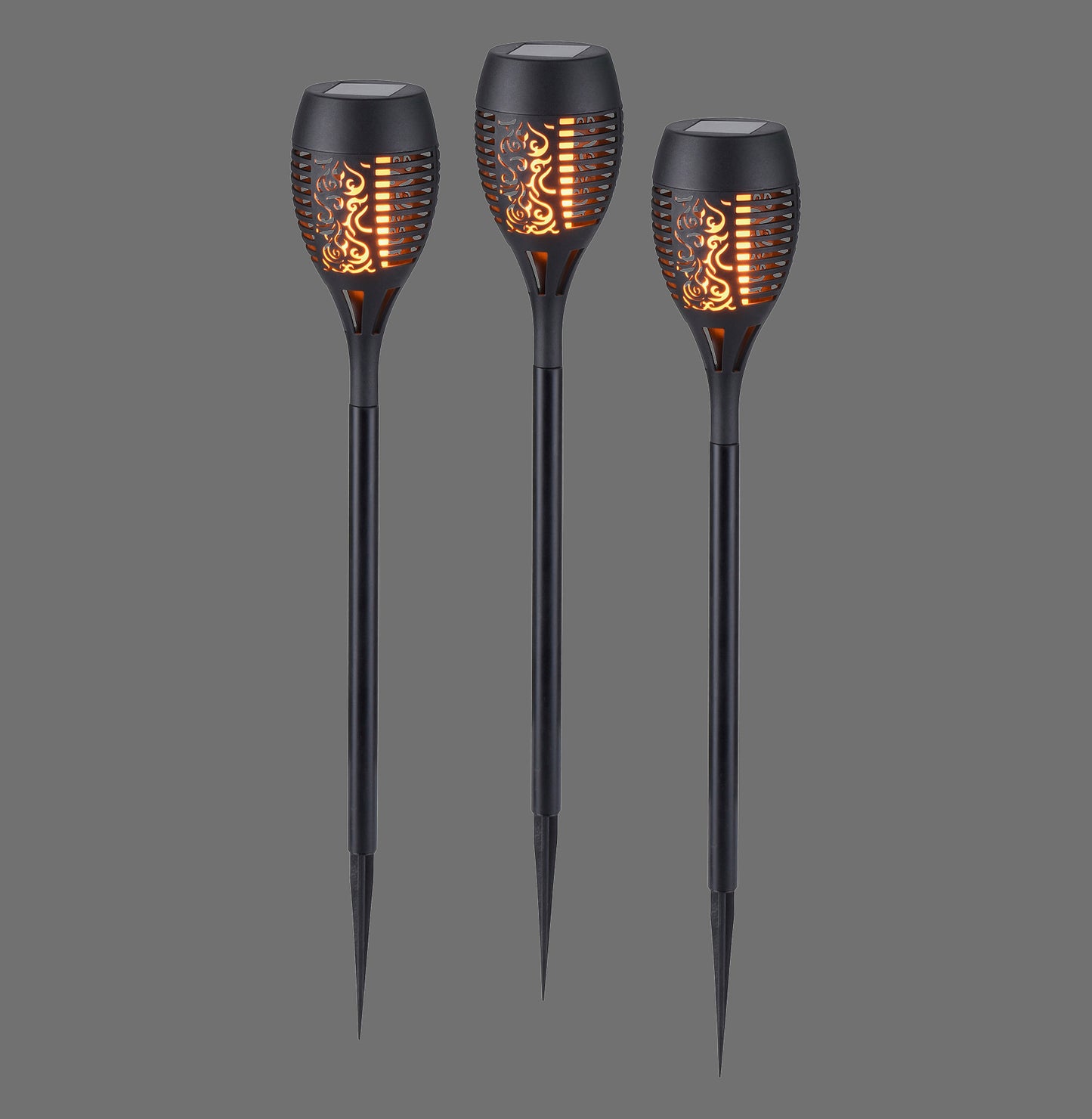 Fackel-Sol - Ground Spike Light - Black - By Just Light - (19106-18-3)