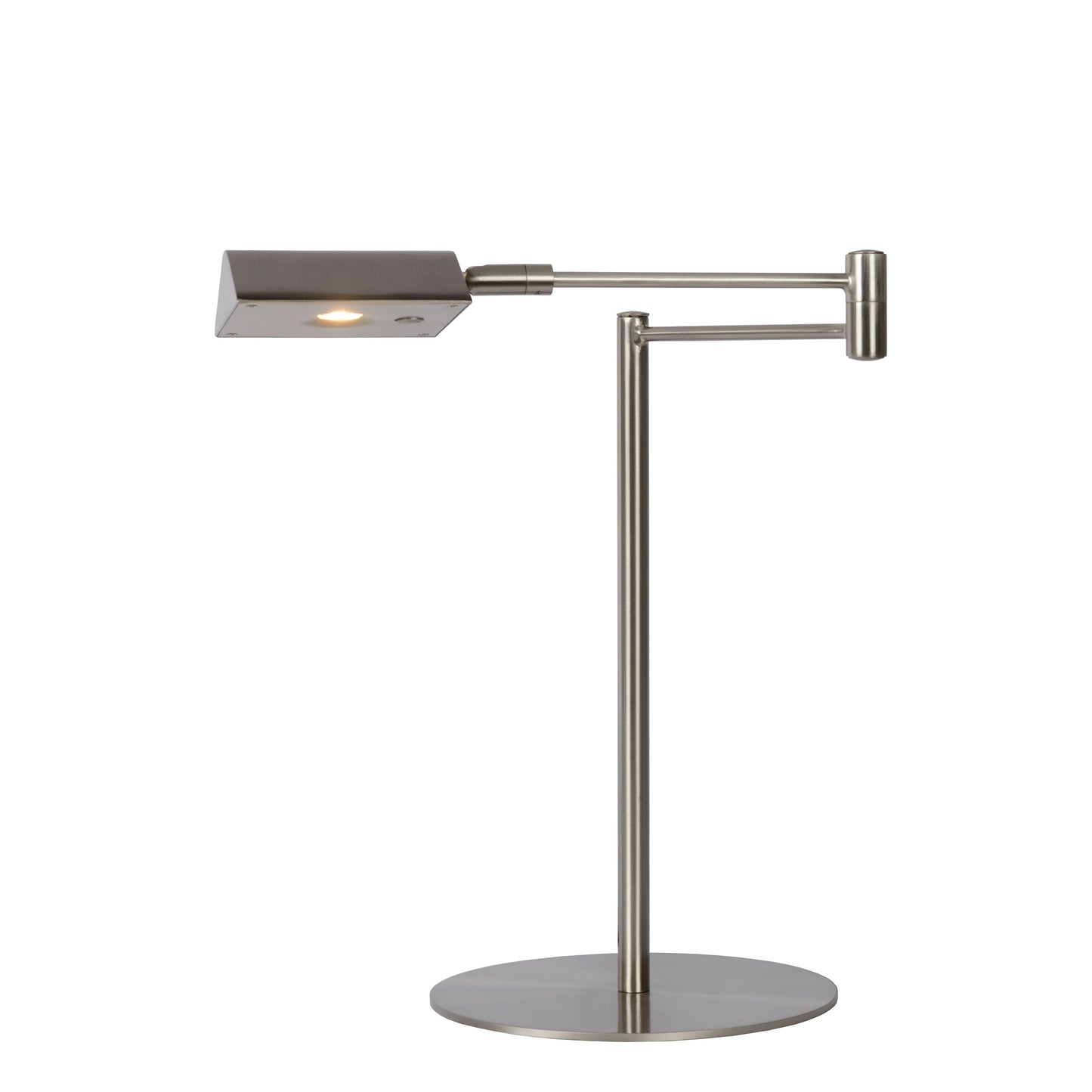 Lucide NUVOLA - Desk lamp - Ø 20 cm - LED Dim. - 1x9W 3000K - Satin Chrome