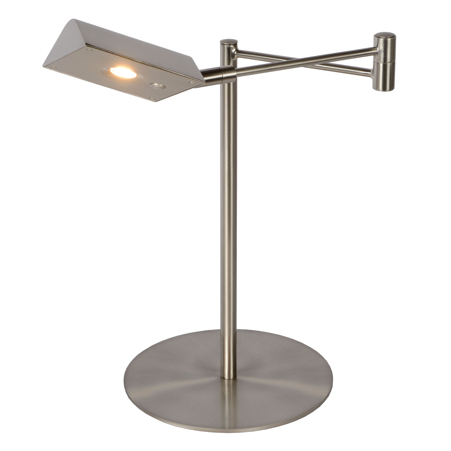 Lucide NUVOLA - Desk lamp - Ø 20 cm - LED Dim. - 1x9W 3000K - Satin Chrome