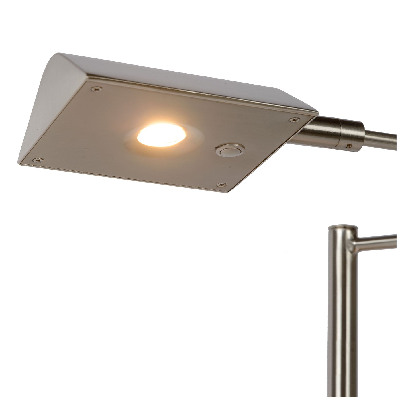 Lucide NUVOLA - Desk lamp - Ø 20 cm - LED Dim. - 1x9W 3000K - Satin Chrome