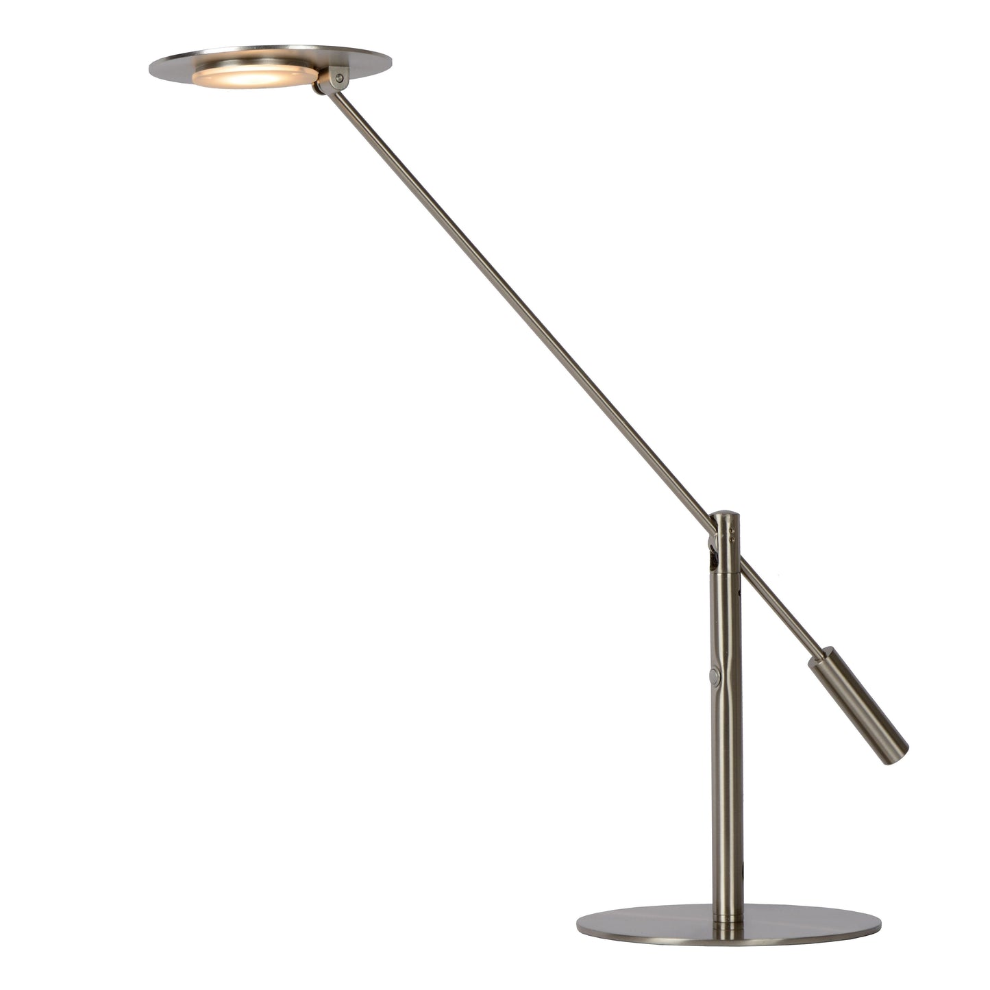 Lucide ANSELMO - Desk lamp - LED Dim. - 1x9W 3000K - Satin Chrome