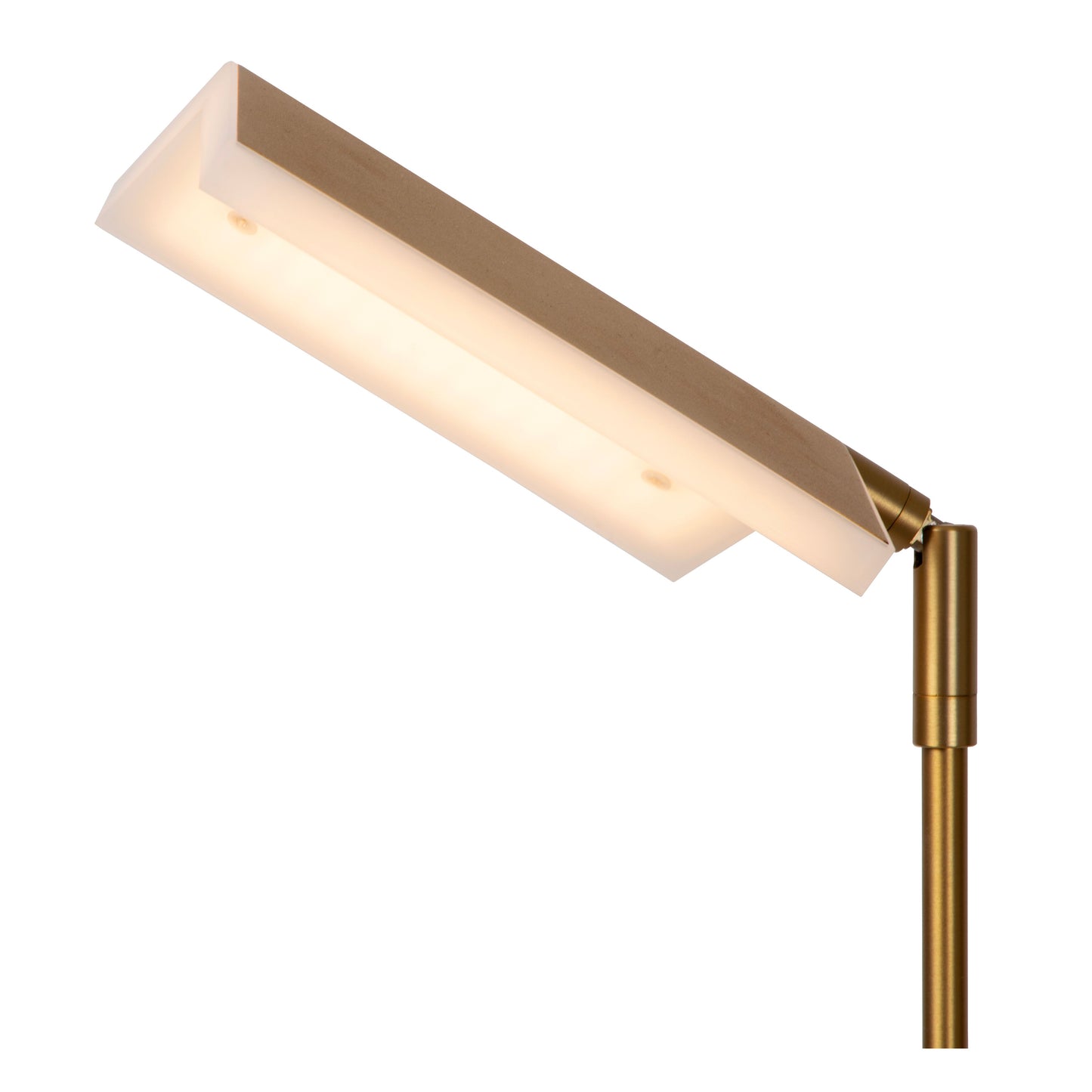 Lucide AARON - Floor reading lamp - LED Dim to warm - 1x12W 2700K/4000K - Matt Gold / Brass