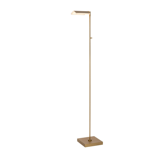 Lucide AARON - Floor reading lamp - LED Dim to warm - 1x12W 2700K/4000K - Matt Gold / Brass